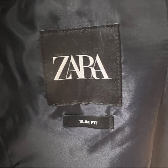 Zara Men’s Navy Sz 42 SPORT COAT, BLAZER - Picture 7 of 9
